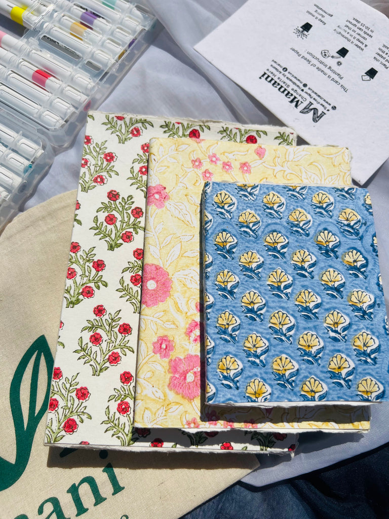 Gulabo Block print art deckle book